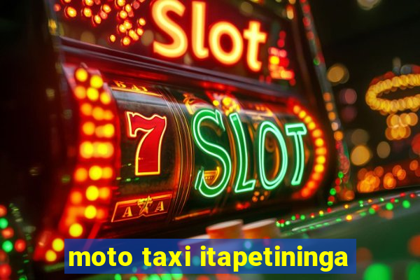 moto taxi itapetininga